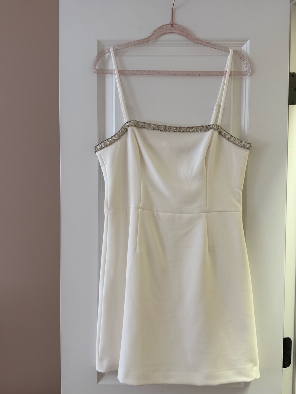 Embellished Neck Strappy Dress